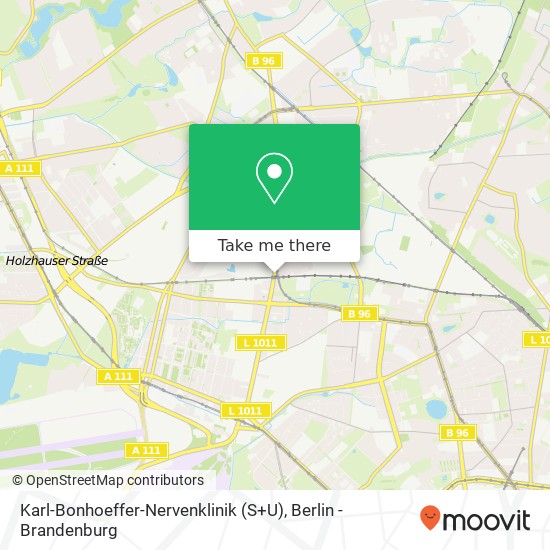 Karl-Bonhoeffer-Nervenklinik (S+U) map