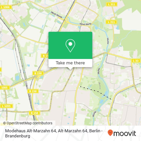 Карта Modehaus Alt-Marzahn 64, Alt-Marzahn 64