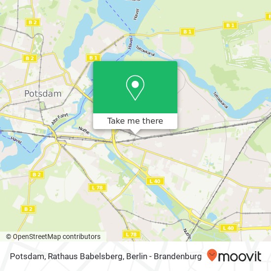 Карта Potsdam, Rathaus Babelsberg