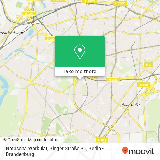 Natascha Warkulat, Binger Straße 86 map