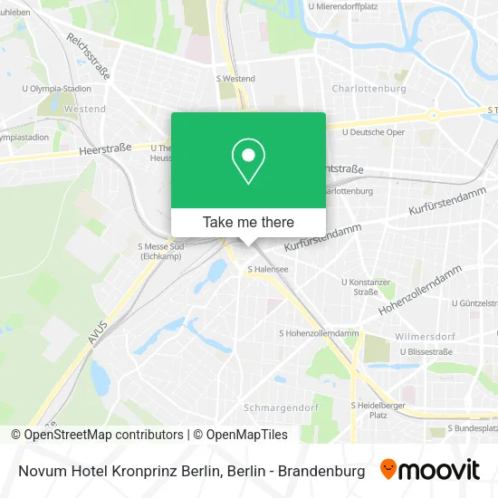 Карта Novum Hotel Kronprinz Berlin
