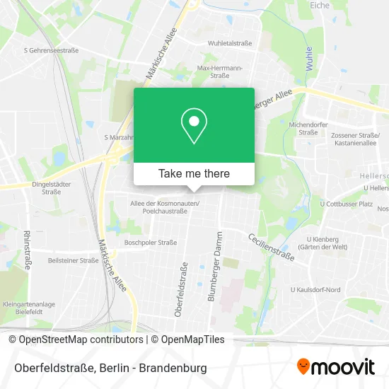 Карта Oberfeldstraße