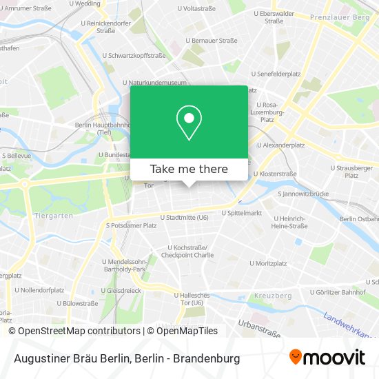 Карта Augustiner Bräu Berlin