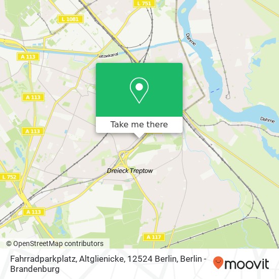 Fahrradparkplatz, Altglienicke, 12524 Berlin map