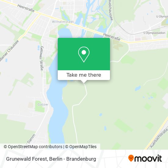 Grunewald Forest map