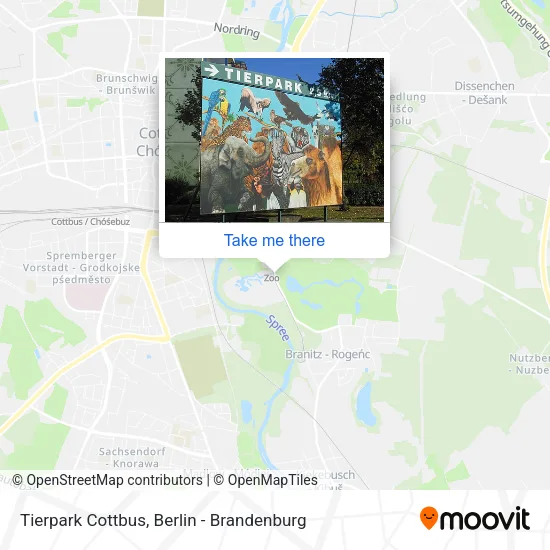 Карта Tierpark Cottbus