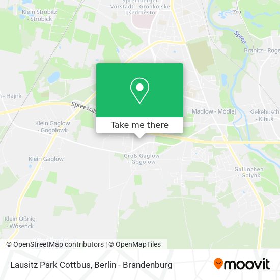 Lausitz Park Cottbus map