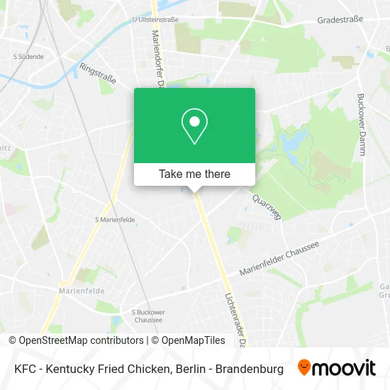KFC - Kentucky Fried Chicken map