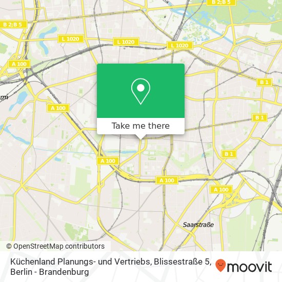 Küchenland Planungs- und Vertriebs, Blissestraße 5 map