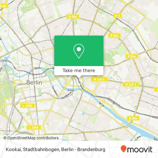 Kookai, Stadtbahnbogen map