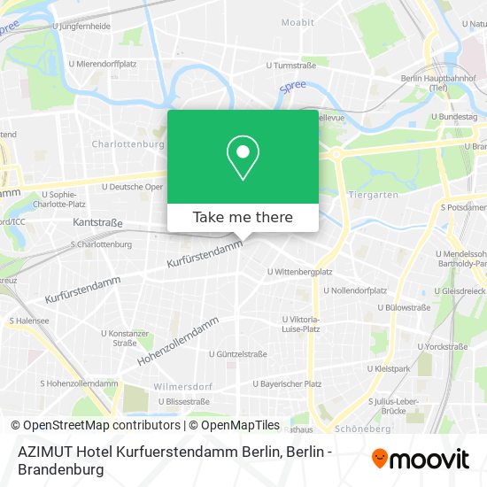 Карта AZIMUT Hotel Kurfuerstendamm Berlin