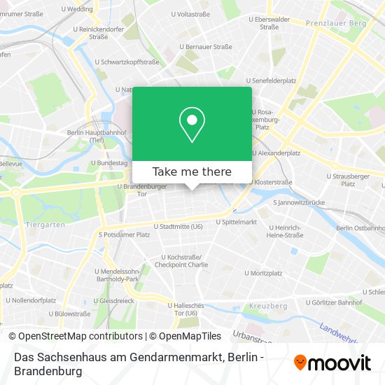 Das Sachsenhaus am Gendarmenmarkt map