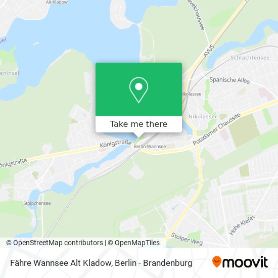 Карта Fähre Wannsee Alt Kladow