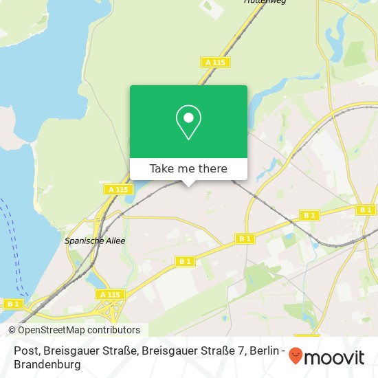 Post, Breisgauer Straße, Breisgauer Straße 7 map