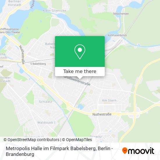 Карта Metropolis Halle im Filmpark Babelsberg
