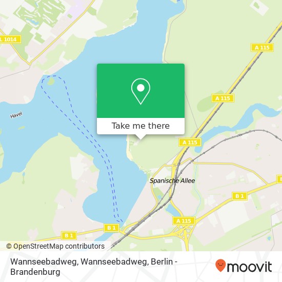 Wannseebadweg, Wannseebadweg map