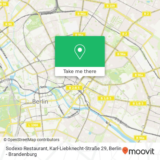 Карта Sodexo Restaurant, Karl-Liebknecht-Straße 29