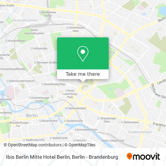Ibis Berlin Mitte Hotel Berlin map