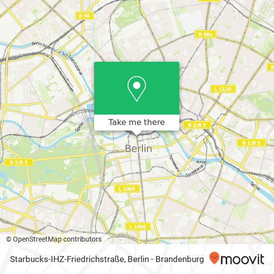Карта Starbucks-IHZ-Friedrichstraße, Friedrichstraße 96