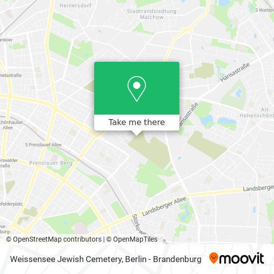Weissensee Jewish Cemetery map