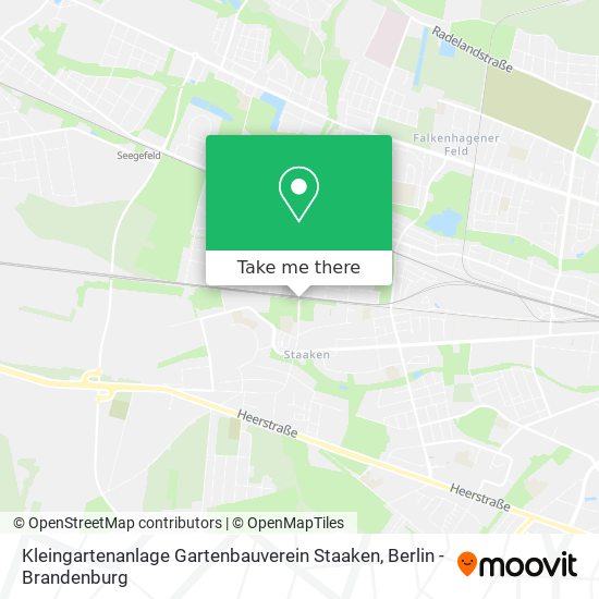 Kleingartenanlage Gartenbauverein Staaken map