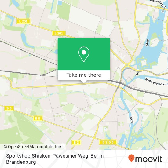 Карта Sportshop Staaken, Päwesiner Weg