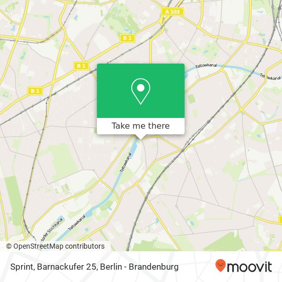 Sprint, Barnackufer 25 map