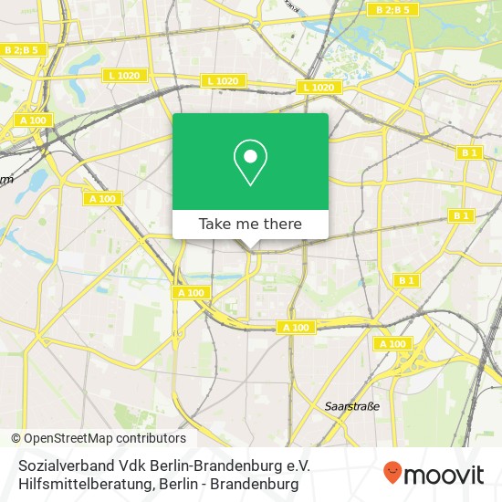 Карта Sozialverband Vdk Berlin-Brandenburg e.V. Hilfsmittelberatung