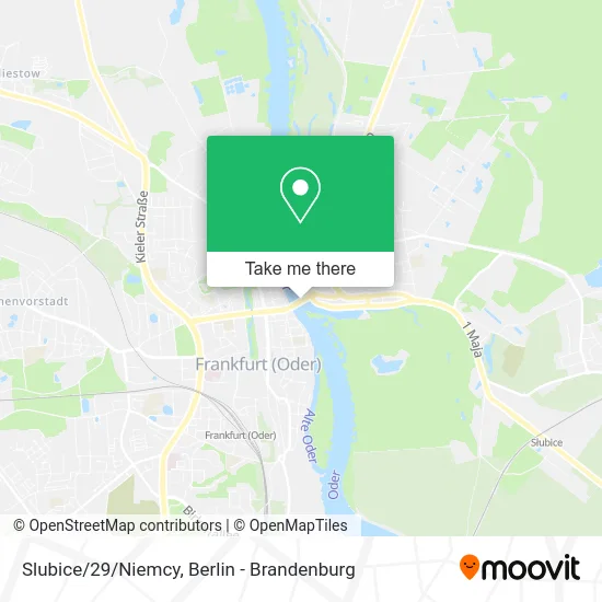 Карта Slubice/29/Niemcy