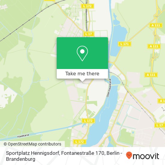 Sportplatz Hennigsdorf, Fontanestraße 170 map