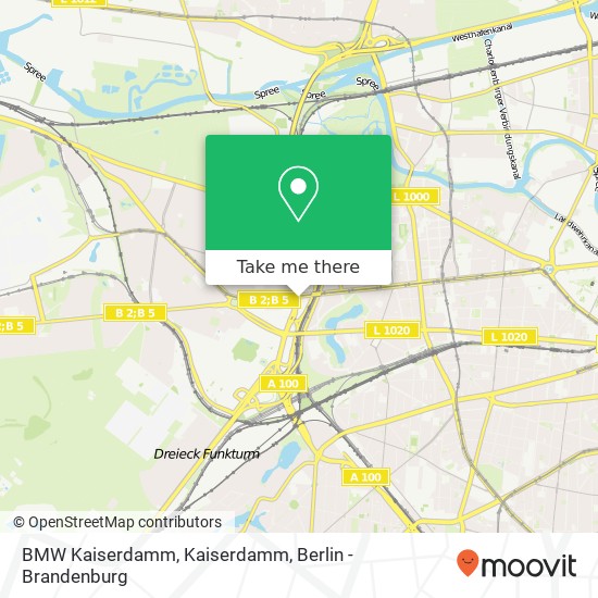 BMW Kaiserdamm, Kaiserdamm map