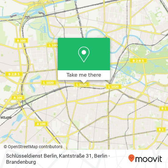 Карта Schlüsseldienst Berlin, Kantstraße 31