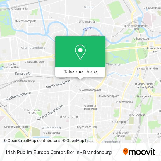 Irish Pub im Europa Center map