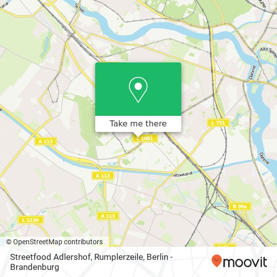Streetfood Adlershof, Rumplerzeile map