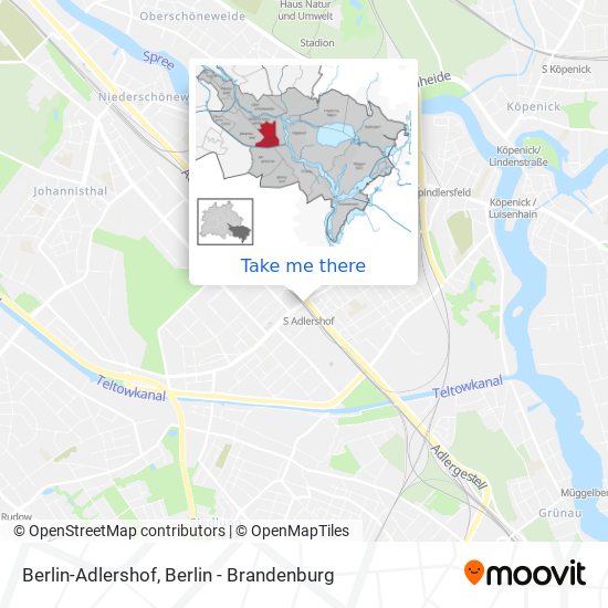Berlin-Adlershof map