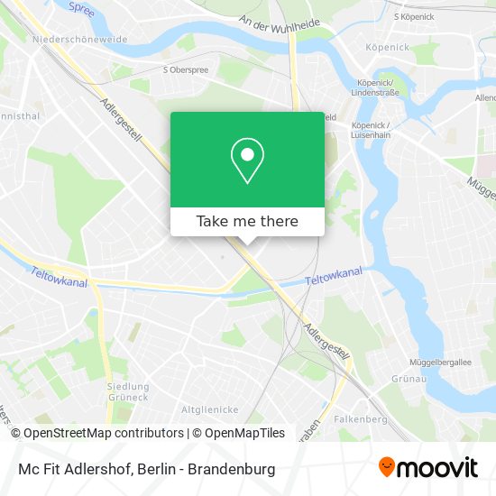 Mc Fit Adlershof map