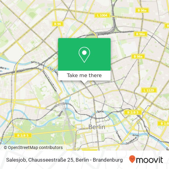 Карта Salesjob, Chausseestraße 25