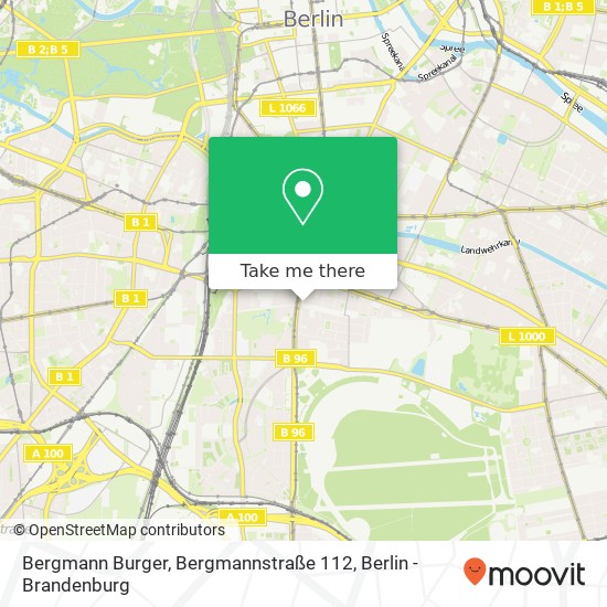 Bergmann Burger, Bergmannstraße 112 map