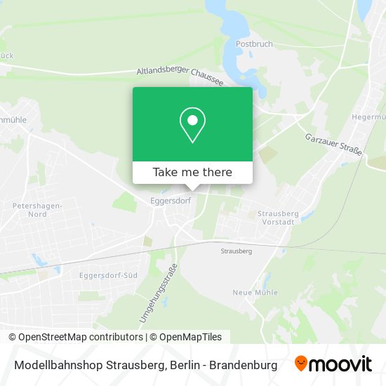 Modellbahnshop Strausberg map