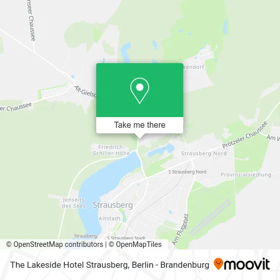 The Lakeside Hotel Strausberg map