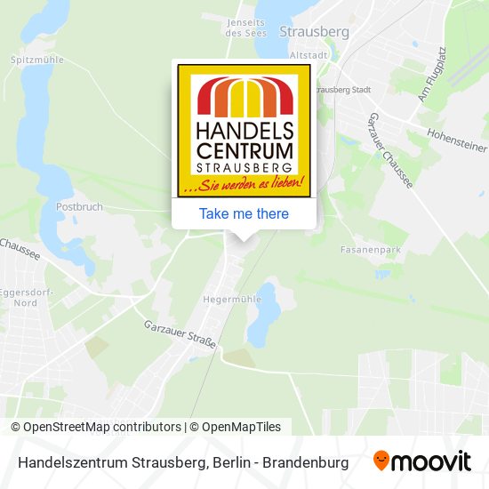 Карта Handelszentrum Strausberg