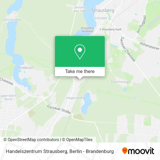 Карта Handelszentrum Strausberg