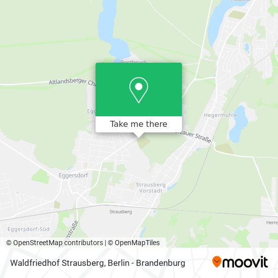 Waldfriedhof Strausberg map