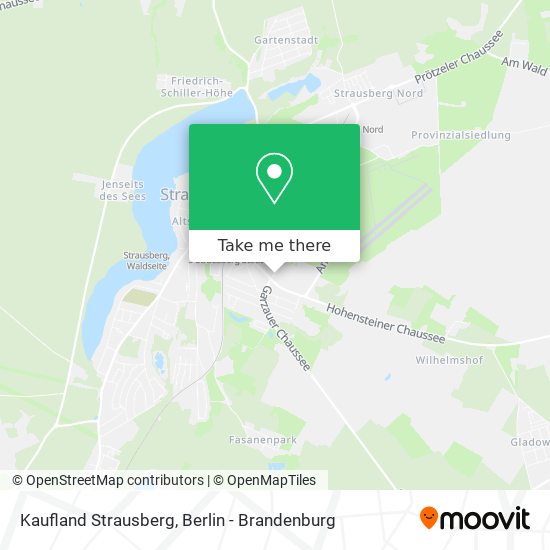 Kaufland Strausberg map