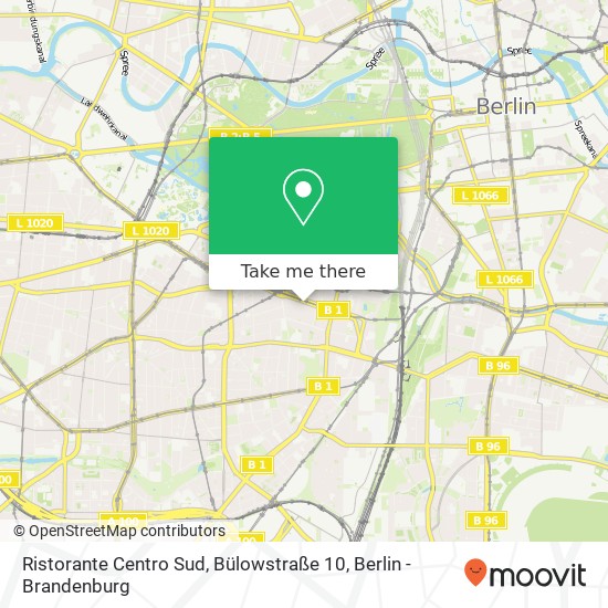 Ristorante Centro Sud, Bülowstraße 10 map