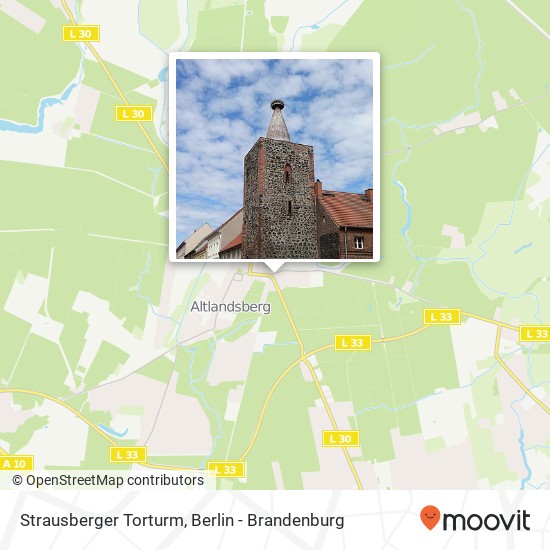 Strausberger Torturm map