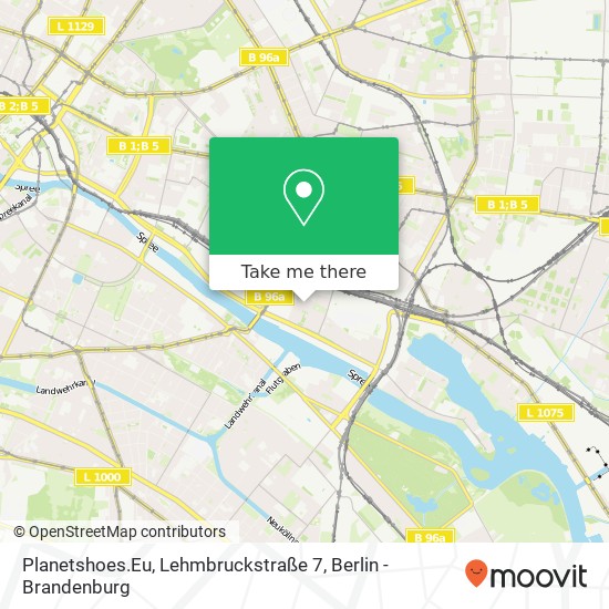 Planetshoes.Eu, Lehmbruckstraße 7 map