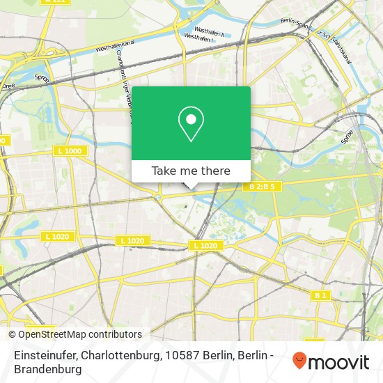 Einsteinufer, Charlottenburg, 10587 Berlin map