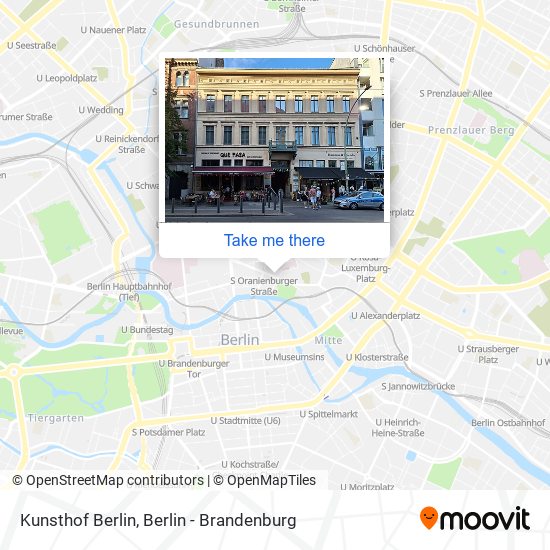 Kunsthof Berlin map