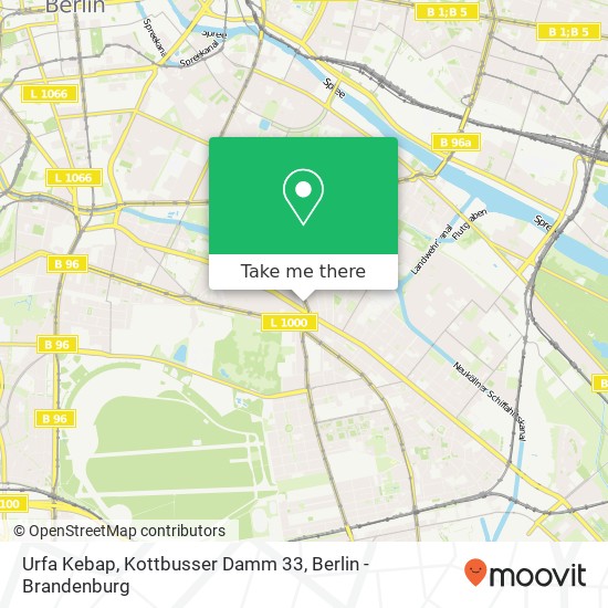 Urfa Kebap, Kottbusser Damm 33 map